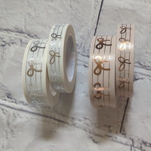 Simply Gilded Washi, Metallic Lines with Bows